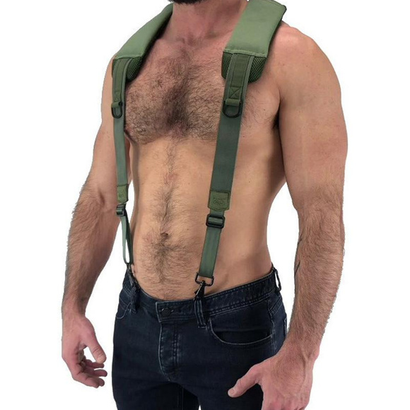 NASTY PIG Troop Suspender Army Green ONE SIZE New! - Picture 2 of 3